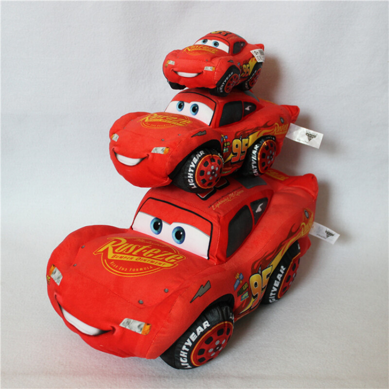 小汽车总动员Cars3闪电麦昆Lightning McQueen毛绒玩具公仔玩偶 闪电麦昆 全长25cm
